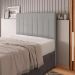 Cabeceira Cama Box Casal Queen Size Ivana 160cm Veludo Prata - Desk Design