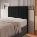 Cabeceira Cama Box Casal Queen Size Ivana 160cm Veludo Preto - Desk Design