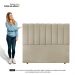 Cabeceira Cama Box Casal Queen Size Kharla 160cm Veludo Bege - Desk Design