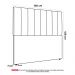 Cabeceira Cama Box Casal Queen Size Kharla 160cm Veludo Preto - Desk Design