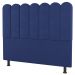 Cabeceira Cama Box Casal Queen Size Lana 160cm Suede Azul - Desk Design