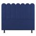 Cabeceira Cama Box Casal Queen Size Lana 160cm Suede Azul - Desk Design