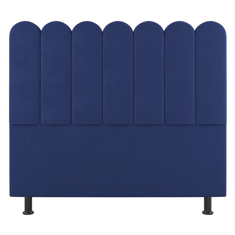 Cabeceira Cama Box Casal Queen Size Lana 160cm Suede Azul - Desk Design