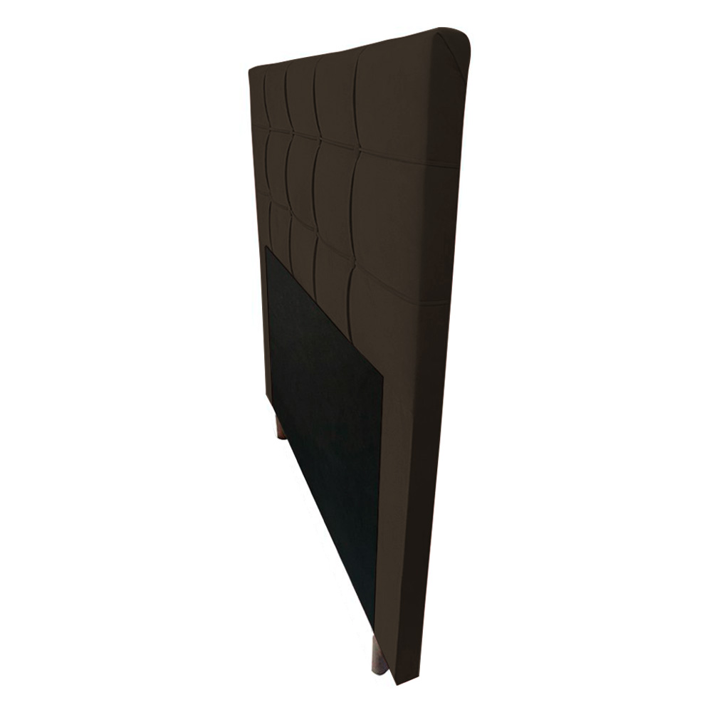 Cabeceira Cama Box Casal Queen Size Leiria 160cm Corano Marrom - Desk Design