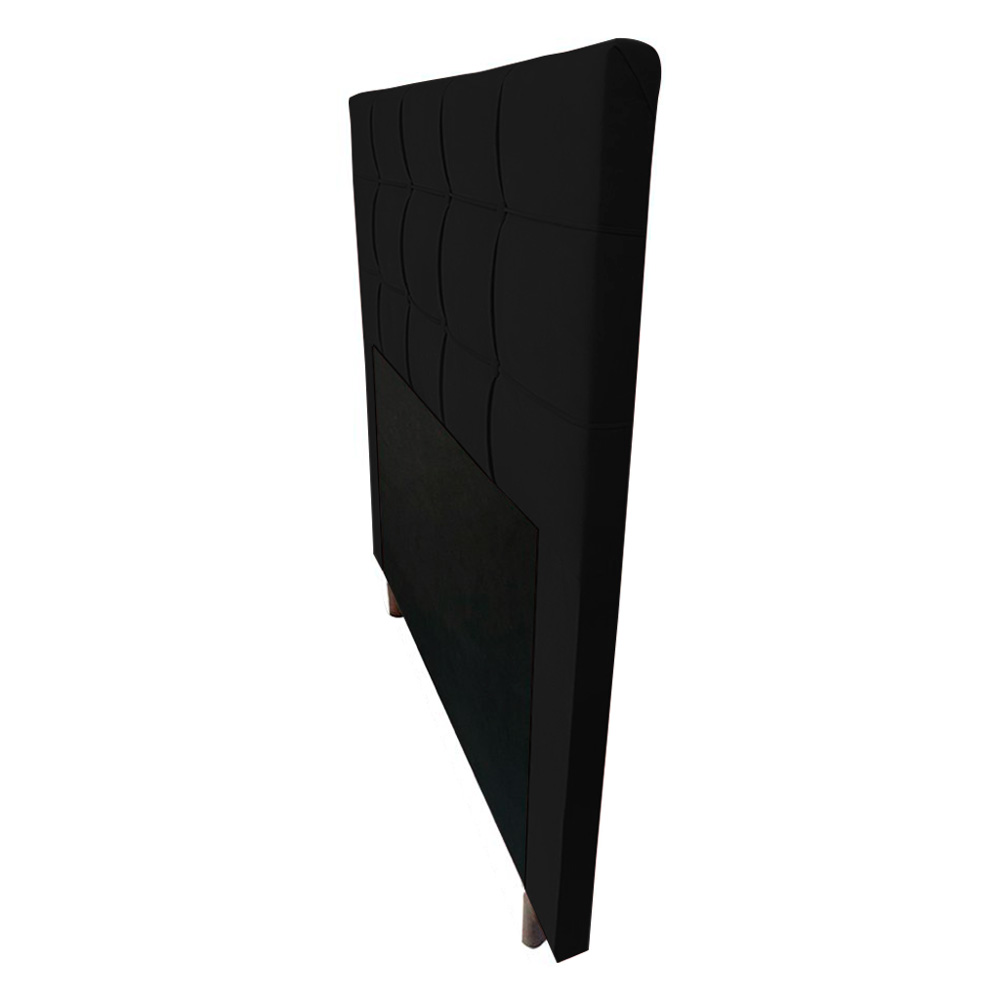 Cabeceira Cama Box Casal Queen Size Leiria 160cm Corano Preto - Desk Design