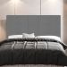 Cabeceira Cama Box Casal Queen Size Leiria 160cm Suede Cinza - Desk Design