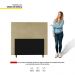 Cabeceira Cama Box Casal Queen Size Lisboa 160cm Corano Bege - Desk Design