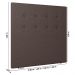Cabeceira Cama Box Casal Queen Size Luana 160cm Linho Marrom - Desk Design