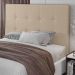 Cabeceira Cama Box Casal Queen Size Luana 160cm Sintético Bege - Desk Design