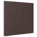 Cabeceira Cama Box Casal Queen Size Luana 160cm Sintético Marrom - Desk Design