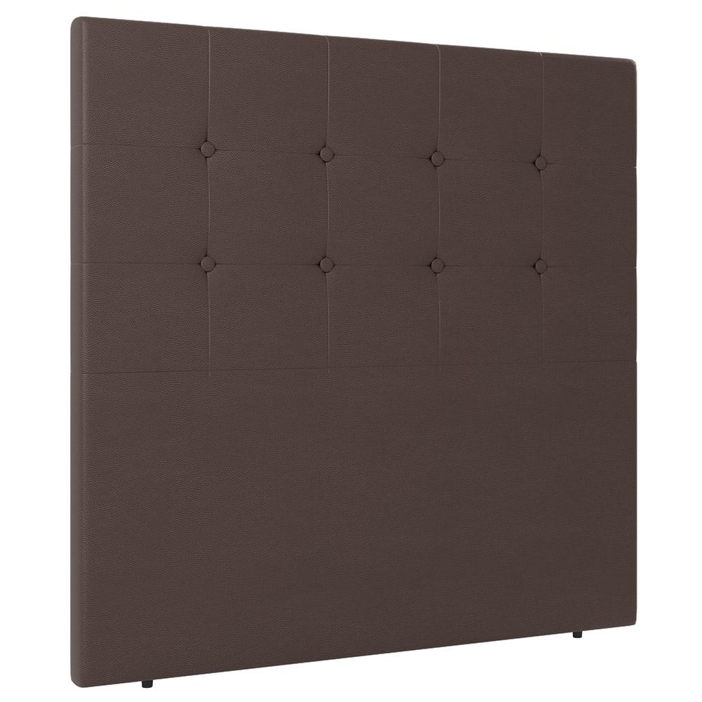 Cabeceira Cama Box Casal Queen Size Luana 160cm Sintético Marrom - Desk Design