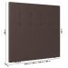 Cabeceira Cama Box Casal Queen Size Luana 160cm Sintético Marrom - Desk Design
