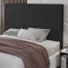 Cabeceira Cama Box Casal Queen Size Luana 160cm Sintético Preto - Desk Design