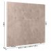 Cabeceira Cama Box Casal Queen Size Luana 160cm Veludo Bege - Desk Design