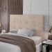 Cabeceira Cama Box Casal Queen Size Luana 160cm Veludo Bege - Desk Design