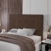 Cabeceira Cama Box Casal Queen Size Luana 160cm Veludo Marrom - Desk Design