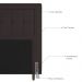 Cabeceira Cama Box Casal Queen Size Luxor 160cm com Tachas e Frame Corano Marrom - Desk Design