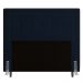 Cabeceira Cama Box Casal Queen Size Luxor 160cm com Tachas e Frame Veludo Azul Marinho - Desk Design
