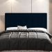 Cabeceira Cama Box Casal Queen Size Luxor 160cm com Tachas e Frame Veludo Azul Marinho - Desk Design