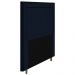Cabeceira Cama Box Casal Queen Size Luxor 160cm com Tachas e Frame Veludo Azul Marinho - Desk Design