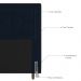 Cabeceira Cama Box Casal Queen Size Luxor 160cm com Tachas e Frame Veludo Azul Marinho - Desk Design