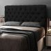 Cabeceira Cama Box Casal Queen Size Lylla 160cm Capitonê com Frame Suede Preto - Desk Design