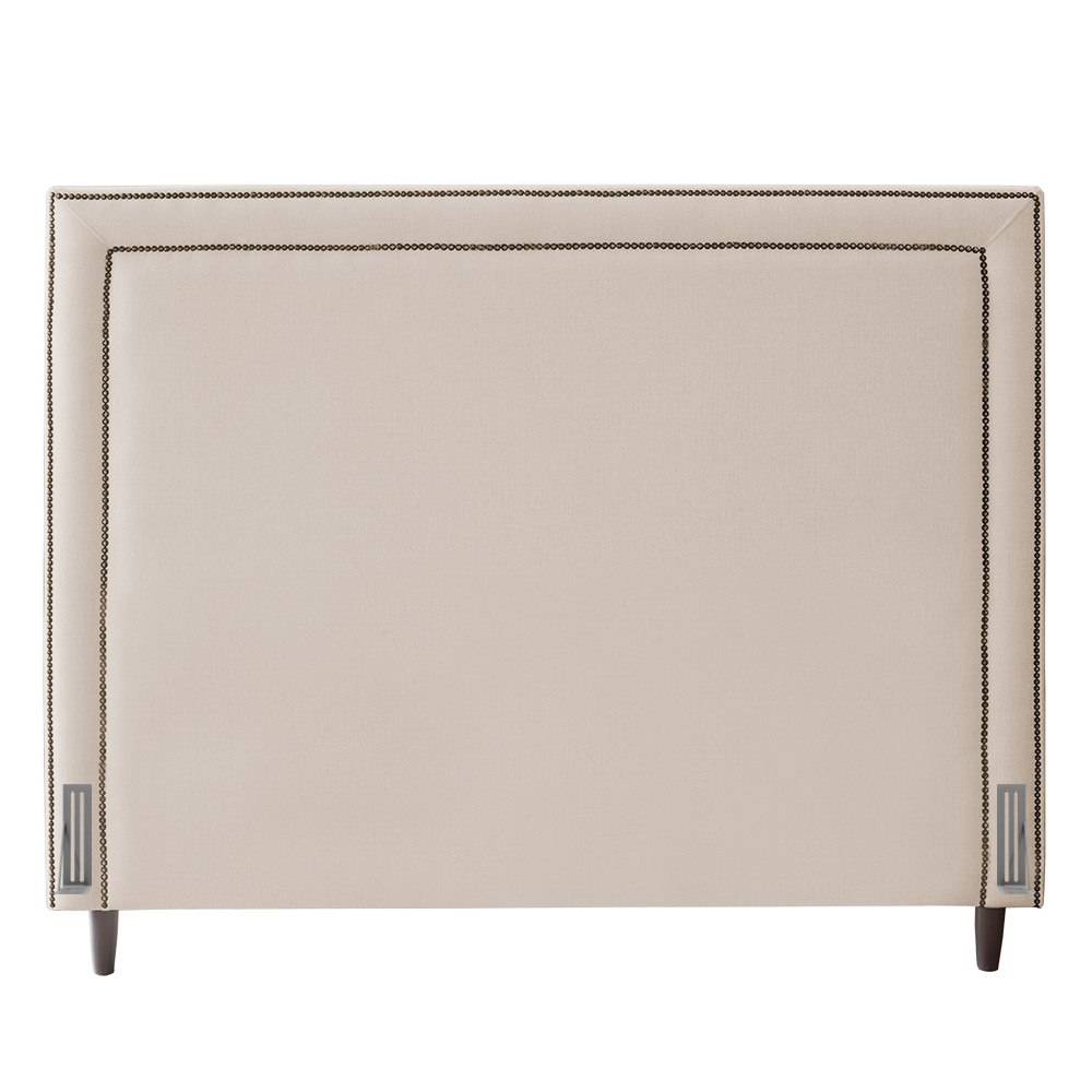 Cabeceira Cama Box Casal Queen Size Maísa 160cm Com Frame Linho Bege - Desk Design