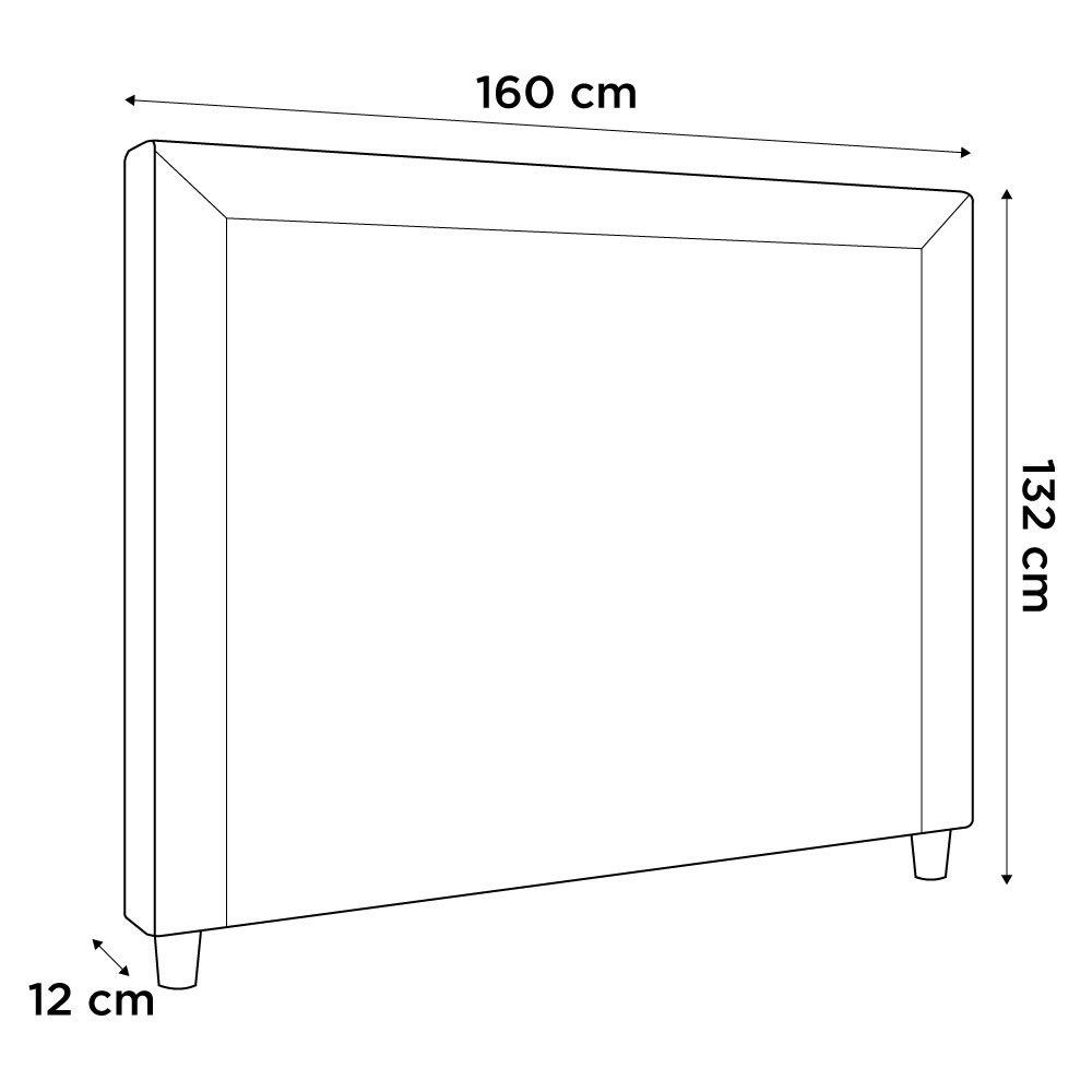 Cabeceira Cama Box Casal Queen Size Maísa 160cm Com Frame Linho Bege - Desk Design
