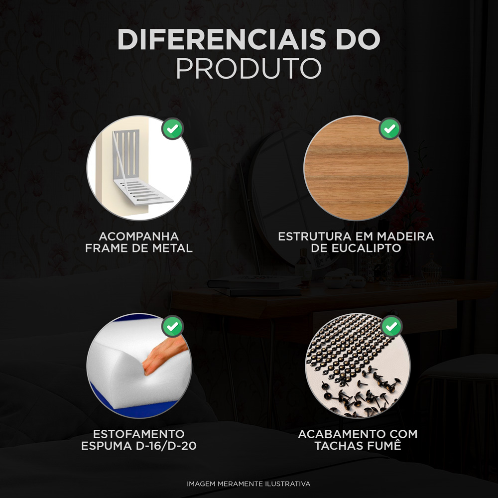Cabeceira Cama Box Casal Queen Size Maísa 160cm Com Frame Linho Bege - Desk Design