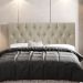 Cabeceira Cama Box Casal Queen Size Madrid 160cm Corano Bege - Desk Design