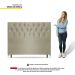 Cabeceira Cama Box Casal Queen Size Madrid 160cm Corano Bege - Desk Design