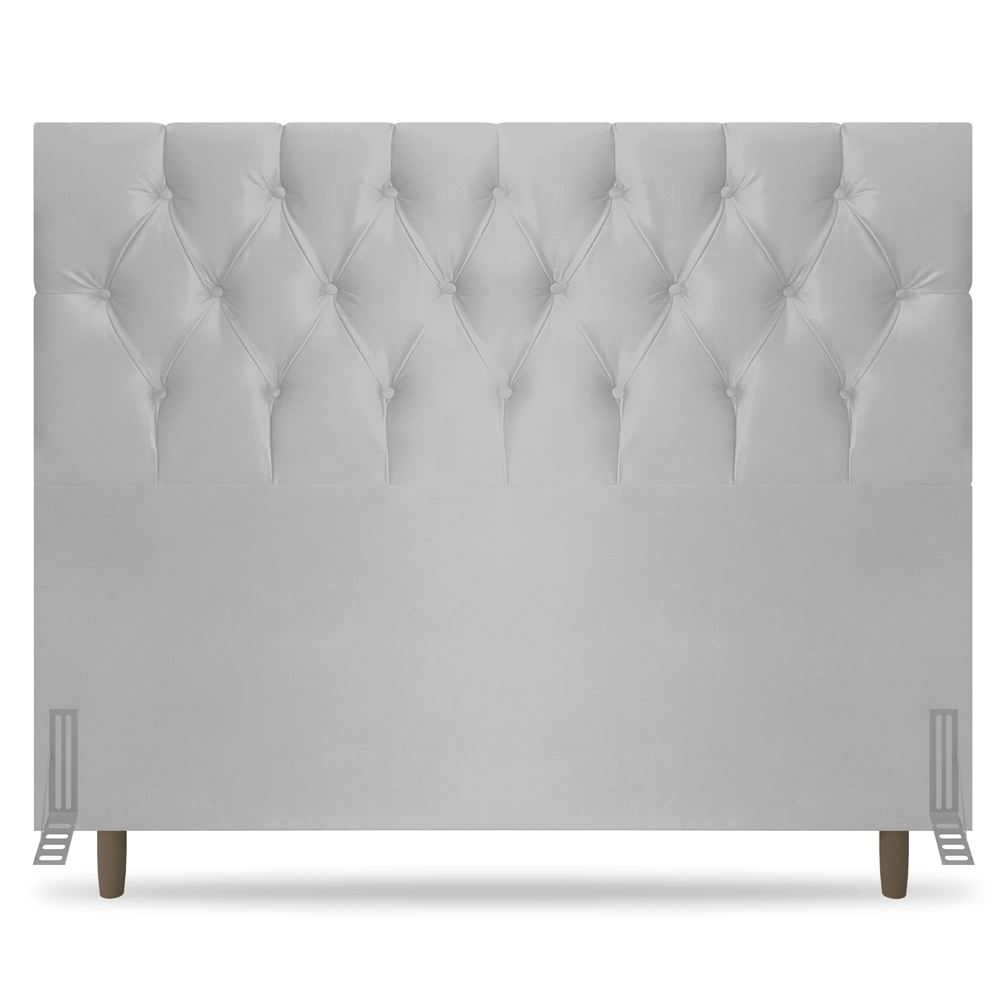 Cabeceira Cama Box Casal Queen Size Madrid 160cm Corano Branco - Desk Design