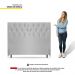 Cabeceira Cama Box Casal Queen Size Madrid 160cm Corano Branco - Desk Design