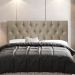 Cabeceira Cama Box Casal Queen Size Madrid 160cm Suede Bege - Desk Design