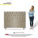 Cabeceira Cama Box Casal Queen Size Madrid 160cm Suede Bege - Desk Design