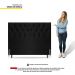 Cabeceira Cama Box Casal Queen Size Madrid 160cm Suede Preto - Desk Design
