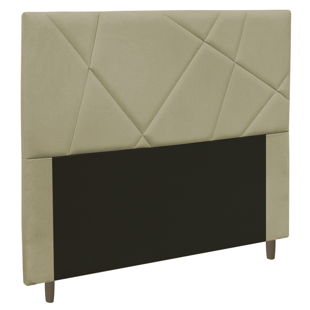 Cabeceira Cama Box Casal Queen Size Mali 160cm Corano Bege - Desk Design