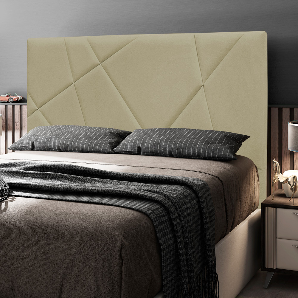 Cabeceira Cama Box Casal Queen Size Mali 160cm Corano Bege - Desk Design