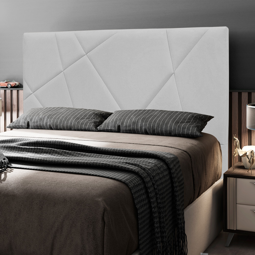 Cabeceira Cama Box Casal Queen Size Mali 160cm Corano Branco - Desk Design