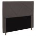 Cabeceira Cama Box Casal Queen Size Mali 160cm Veludo Marrom - Desk Design