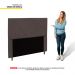 Cabeceira Cama Box Casal Queen Size Mali 160cm Veludo Marrom - Desk Design