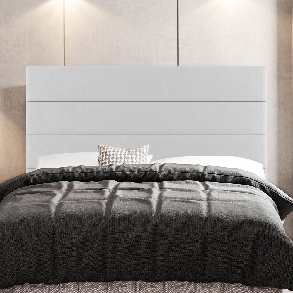 Cabeceira Cama Box Casal Queen Size Malik 160cm Sintético Branco - Desk Design