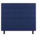 Cabeceira Cama Box Casal Queen Size Malik 160cm Suede Azul Marinho - Desk Design