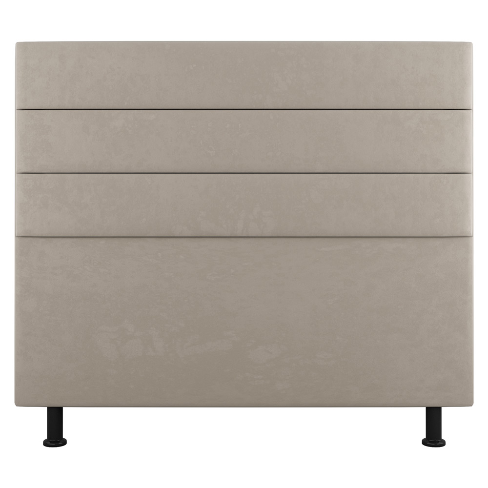 Cabeceira Cama Box Casal Queen Size Malik 160cm Suede Bege - Desk Design