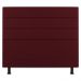Cabeceira Cama Box Casal Queen Size Malik 160cm Suede Bordô - Desk Design