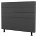 Cabeceira Cama Box Casal Queen Size Malik 160cm Suede Cinza Escuro - Desk Design