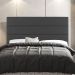 Cabeceira Cama Box Casal Queen Size Malik 160cm Suede Cinza Escuro - Desk Design