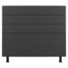 Cabeceira Cama Box Casal Queen Size Malik 160cm Suede Cinza Escuro - Desk Design