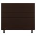 Cabeceira Cama Box Casal Queen Size Malik 160cm Suede Marrom - Desk Design