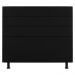Cabeceira Cama Box Casal Queen Size Malik 160cm Suede Preto - Desk Design